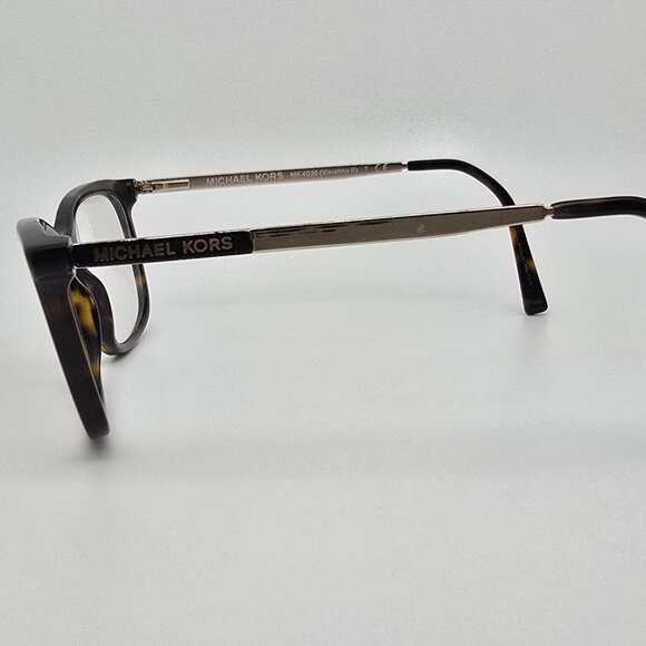Michael Kors MK4030 Vivianna II  Dark Tortoise Gold Eyeglasses Frame w Case 52mm - Picture 4 of 15